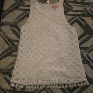 Lilly Pulitzer White Lace Top